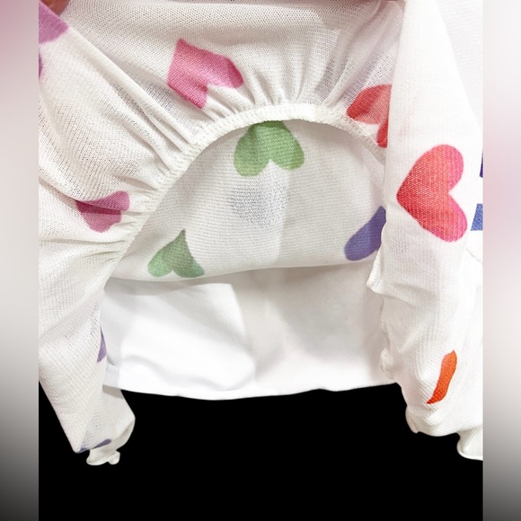 Size Small……..Colorful Heart & Teddy Bear themed Dress.  New…..Care Bears - Picture 5 of 8